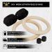 Bestprice4U2 Gymnastic Rings with Adjustable Straps - Fitness Rings for Full Body Workout - Calisthenics Ring Set with Anti-Slip Grip Tape & Carry Bag - Buy Online on GoSupps.com