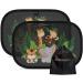 Systemoto car sun protection baby with UV protection (2 Set) - car window sun protection for passenger cars for children with sweet animal motifs (wild life)