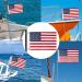 Yafeco U.S. 50 Star Sewn Boat Flag Set | Ensign Yacht Boat Ensign with Sewn Stripes | 12x18 inch - Buy Online on GoSupps.com