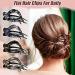 JOELELI 6-Piece French Concord Hair Clip Set - Alligator Oval Clips for Women and Girls Thick Thin Hair - Buy Online on GoSupps.com
