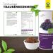 Raab Vitalfood Organic Grape Seed Powder 300g - Vegan Gluten-Free High Fiber OPC - Lab Tested in Germany - Buy Online on GoSupps.com