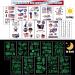 60 Sheets 4th of July Glow in the Dark Patriotic Temporary Tattoos with American Flag Design - Buy Online on GoSupps.com