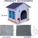 Premium Heated Cat House with Bed for Indoor/Outdoor Cats - Safe & Easy Assembly for Feral Cats - Buy Online on GoSupps.com