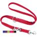 Dey - Premium dog leash nylon 2m |Reflecting |3 -way adjustable |For small medium -sized and large dogs |Many colors | Doubleein dog |Tow leash |Fire leash |Puppy leash |Red XS XS - 1.0 x 200 cm red -reflective