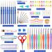 Inscraft 82 Pcs Crochet Hook Set - 19 Sizes 0.6mm-8mm(L) - Ergonomic Soft Grip Handles - Crochet Needles Kit with Bag - Ideal for Arthritic Hands - Beginner and Knitting Yarn Lovers - Large - Buy Online on GoSupps.com