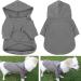 Hualisiji Small Dog Hoodie - Warm & Lightweight Chihuahua Sweater in M Gray | Soft Textured Dog Sweatshirt for Comfortable Wear - Buy Online on GoSupps.com