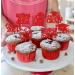 JKQ 32 Pieces 8th Grade Grad Cupcake Toppers Red Glittery Eighth Grade Graduation Cupcake Decorations Class of 2024 Peace out 8th Grade Cupcake Picks for Middle School Grad Party Cupcake Decorations - Buy Online on GoSupps.com