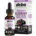 Elderberry Syrup Organic Liquid Drops - Sugar Free Immune Support Supplement for Adults & Kids Ages 1 Immune Booster - Pure Organic Elderberry Syrup Liquid Drops Tincture Extract Concentrate 1 Fl Oz