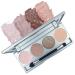 Honeybee Gardens Skinny Dip Eye Shadow Palette Clean and Bold 4 Highly Pigmented Colors With Long Lasting Luxe Finish Vegan Cruelty-Free Gluten-Free and Paraben-Free Net Wt 1.3g Each