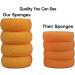 Pack of 25 Synthetic Sponges - 2.5 Inch Round Craft Sponges for Painting, Pottery, Face Painting, and More - Creative Hobbies - Buy Online on GoSupps.com