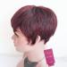 HOTKIS Burgundy Short Pixie Wig for Black Women | Human Hair Short Pixie Cut Wigs for African Americans - Buy Online on GoSupps.com