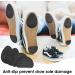 Molain Non-Slip Shoe Grips for Men and Women - 4 Pairs, Self-Adhesive Rubber Sole Protectors for High Heels, Noise Reduction, Cushion Pads - Black - Buy Online on GoSupps.com