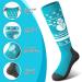 KRLAO Kids Ski Socks - 2 Pairs of Warm & Soft OTC Snow Socks for Toddlers | Ideal for Winter Skiing & Snowboarding - Buy Online on GoSupps.com