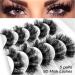 fdsmall False Eyelashes 8D Curl Wispy Long Lashes Fluffy Natural Look False Eyelashes 15 MM Faux Mink Lashes Soft Reusable Eye Lashes 5 Pairs (G5-4) - Buy Online on GoSupps.com