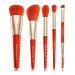 Buy Spectrum Spritz Cocktail 5-Piece Makeup Brush Set - Premium Soft Synthetic Brushes for Foundation Contour & Eyeshadow - Ships Internationally - Buy Online on GoSupps.com