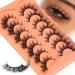 JYTDBCS False Eyelashes Wispy Lashes Natural Look Fake Eyelashes Cat Eye Lashes Faux Mink Fluffy Strip False Lashes Fox Eye Lashes - Buy Online on GoSupps.com