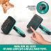Ruff 'N Ruffus Self-Cleaning Slicker Brush | Gently Removes Loose Undercoat & Mats | For Cats & Dogs | Includes FREE Nail Clippers - Buy Online on GoSupps.com