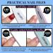 Fandamei Gel Nail Files & Nail Care Set - 100/180 Grit Buffers Tongs & Shaver for Manicure & Pedicure - Z-Blue | Premium International Shipping - Buy Online on GoSupps.com