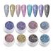 Vernis Paillettes - Gel Brillant Art M tallis - Coffret Cr atif 8 Couleurs Pour Salon Et Manucure Domicile Feminine