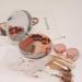 Honbay Marble Contact Lens Case with Mirror - Round (Rose Gold) - Buy Online on GoSupps.com