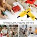 REIDEA Mini Hot Glue Gun Fast Heating for DIY Arts & Crafts - Home Repairs - Card, Plastic, Wood, Glass & Fabric - Yellow - Buy Online on GoSupps.com