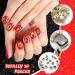 20-Piece 3D Black Nail Charms Kit | Gold Metal Alloy Rhinestones for Nail Art & Jewelry DIY - Buy Online on GoSupps.com