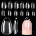 TOMICCA Short Almond Nail Tips Gel X Nail Tips 192Pcs Acrylic Fake Nails Half Matte Soft Full Cover Almond Nail Tips 12Sizes for Nail Extension Home DIY Nail Salon 192Pcs-Short Almond
