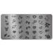 MoYou Nails XL Bridal Plates Collection 1 Beautiful flowers and hearts designs for stamping nail art bride 1