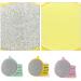 45PCS Double-Sided Silver Dishwashing Sponge Double Sided Round Scrubber Rag Dish Pad Kitchen Dishwashing Sponge Non Scratch Scouring Pad for Home Kitchen Cleaning Tool - Buy Online on GoSupps.com