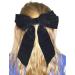 Generic Set of 2 Hair Bow Clips in Black Velvet Set of Clips for Girls Boys and Adults - Buy Online on GoSupps.com