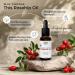 Organic Rosehip Seed Oil | 100% Pure, Cold-Pressed, Unrefined | USDA Certified Organic | Amber Glass Bottle with Glass Dropper | For Face, Skin & Hair - 1 Fl Oz - Buy Online on GoSupps.com