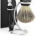 Haryali London Razor Set for Men - 5 Blades Pure Black Roof Hair Brush Stand & Leather Pocket - Ideal Gift Set - Buy Online on GoSupps.com