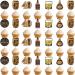 30Pcs 40th Birthday Cupcake Toppers for Men 40th Birthday Decorations for Men Cheers to 40 Years Birthday Cupcake Topper Cheers to 40 Years Birthday Decorations