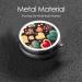 Heart Crush Flower Round Pill Box | 3-Compartment Portable Organizer for Purse & Pocket - Travel-Friendly Pill Box - Buy Online on GoSupps.com