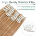 SEGO 12 PCS Clip-In Hair Extensions - Real Hair 22 Clips 55 cm 180g - Affordable Honey Blonde & Bleaching Blonde Full Head Set - Buy Online on GoSupps.com