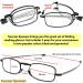 Reading Glasses 2 Pair Black/Gunmetal Compact Folding Readers 2.0x with Cases - Unisex Bundle - Buy Online on GoSupps.com