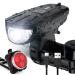 Vont Rechargeable Bike Light Set, Bicycle Light, Instant Install Without Tools, Fits All Bikes - 3 Modes, Bike Lights Front and Back Illumination - Waterproof, Lightweight, Durable