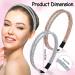 PAFUWEI 2-Piece Crystal Rhinestone Headbands - Non-Slip Glitter Hoop Headband for Women & Girls - Ideal for Wedding, Birthday Parties & Daily Wear - Buy Online on GoSupps.com