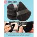 NIACONN Soft Velour Triangle Powder Puff Set with Reusable Makeup Setting Puffs - Black (4pcs) - Buy Online on GoSupps.com