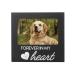 Pearhead Forever In my Heart Pet Memorial Frame Black Forever in My Heart Frame