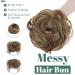 Sego Hair Part with Rubber Band - Large Dutt Hair Tie & Extensions for Women - Light Brown Mix Ash Blonde (55g) - Buy Online on GoSupps.com