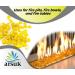 ARSUK Yellow Glass Pebbles - Decorative Stones for Vase Filler, Aquarium, Mosaic Tiles - 70-80pcs - Buy Online on GoSupps.com