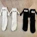 Yemnaw Couple Holding Hands Mid-Tube Socks - Magnetic 3D Doll Design (Black+White) - Buy Online on GoSupps.com