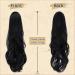 Sofeiyan Long Wavy Drawstring Ponytail Extension 24 Inch Clip in Ponytail Hair Pieces Synthetic Natural Curly Ponytail Hair Extensions Hairpieces for Women Daily Use Off Black - Buy Online on GoSupps.com