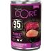 Wellness Core 95% Turkey & Goat Wet Dog Food - Grain Free High Meat Content 6 x 400g Pack - Buy Online on GoSupps.com