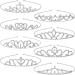 8 Pieces Girls Princess Tiara Crown Rhinestones Tiara Headband Crystal Toddler Crown for Wedding Birthday Crown Party (Vintage Style Alloy  Rhinestones)