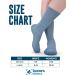 Doctor's Select Diabetic Socks for Women and Men - 4 Pairs Non Binding Diabetic Socks in Large Sizes - Light Blue, Blue, Purple, Pink - Buy Online on GoSupps.com