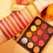 Afflano Eyeshadow Palette Gold Yellow Orange Shade  High Pigment and Blending Matte Shimmer Warm Makeup Eye Shadow Pallet  Long Lasting Sunset Fall Small Eyeshadow for Brown Eye  Women/Men/Black Skin