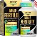 Fertility Supplements for Men Male Fertility Supplement - Optimal Sperm Count Motility and Strength 2000MG Mens Prenatal Vitamins with CoQ10 Maca Root Zin NAC &Folate for Conception - 90 Capsules 90 Count (Pack of 1)