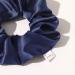 Silk Scrunchies for Hair - No Crease Hair Ties for Thick Curly Hair | Soft Ponytail Holders in White, Black, Navy, Gray - Buy Online on GoSupps.com